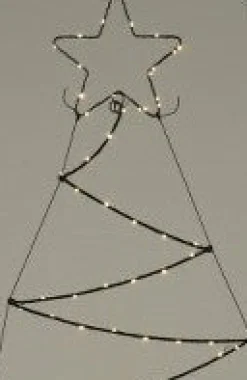 Intratuin Ambiance LED Lichterbaum met Stern 125 LEDs warmweiß H 110 cm| Weihnachtsfiguren (Außen)