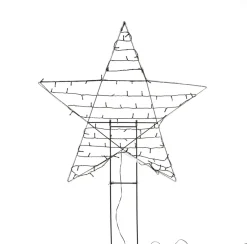 Intratuin Anna's Collection Gartenstecker Stern mit Beleuchtung 80 cm| Weihnachtsfiguren (Außen)