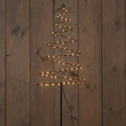 Intratuin Anna's Collection Gartenstecker Weihnachtsbaum mit Beleuchtung 33 x 103 cm| Weihnachtsfiguren (Außen)