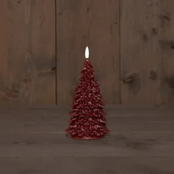 Intratuin Anna's Collection LED Kerze Sito bordeaux D 9,5 H 20 cm| Led Kerzen