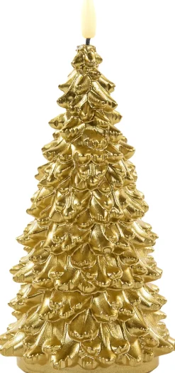 Intratuin Anna's Collection LED Kerze Sito gold D 9,5 H 20 cm| Led Kerzen