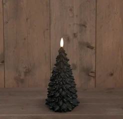 Intratuin Anna's Collection LED Kerze Sito schwarz D 9,5 H 20 cm| Led Kerzen