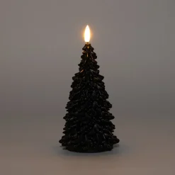 Intratuin Anna's Collection LED Kerze Sito schwarz D 9,5 H 20 cm| Led Kerzen