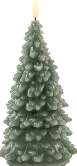 Intratuin Anna's Collection LED Kerze Sito grün D 9,5 H 20 cm| Led Kerzen