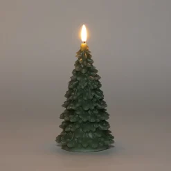 Intratuin Anna's Collection LED Kerze Sito grün D 9,5 H 20 cm| Led Kerzen