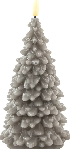 Intratuin Anna's Collection LED Kerze Sito taupe D 9,5 H 20 cm| Led Kerzen