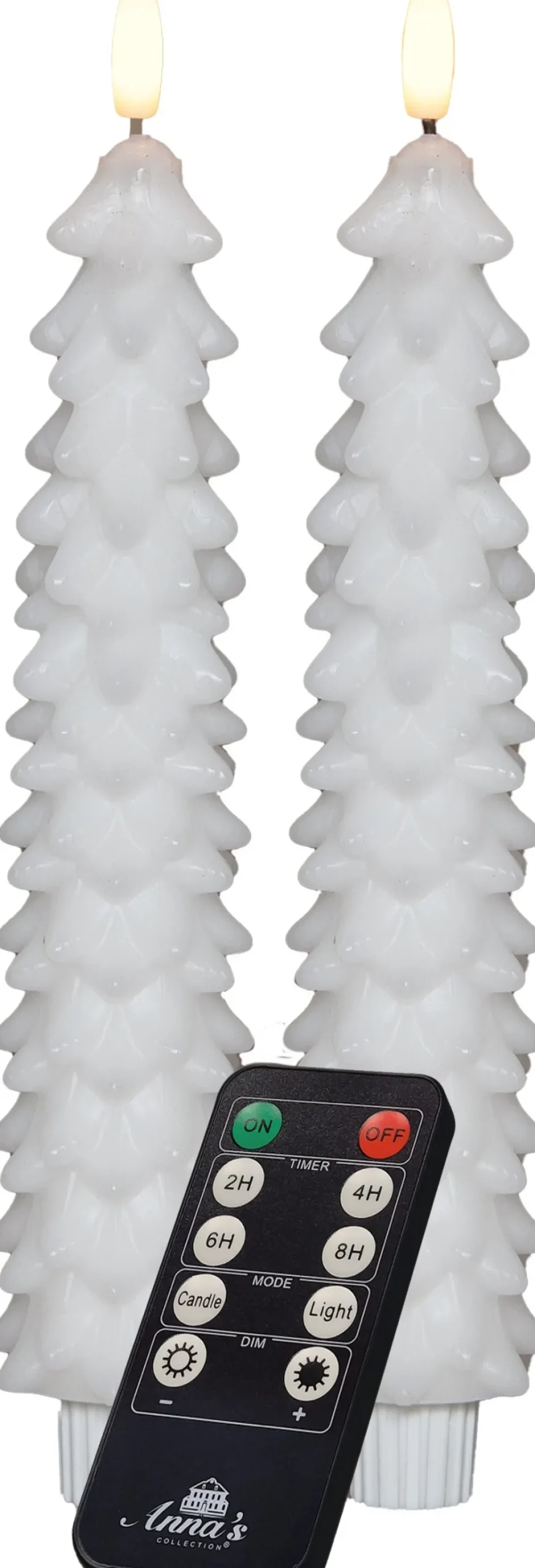 Intratuin Anna's Collection LED Stabkerze Rambu weiß D 2,2 H 23 cm| Led Kerzen