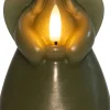 Intratuin Anna's Collection LED Stumpenkerze Ange grün D 8 H 14,5 cm| Led Kerzen
