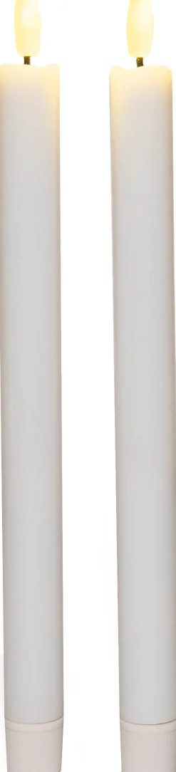 Intratuin Anna's Collection LED Tafelkerze Larni weiß D 2,1 H 25 cm 2 St.| Led Kerzen
