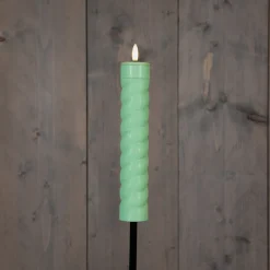 Intratuin Anna's Collection Solarfackel Swirl grün D 4 H 97 cm| Fackeln & Outdoor-Kerzen|Solar Gartenleuchten