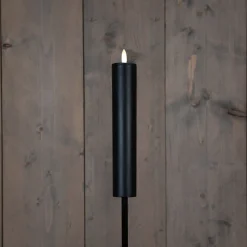 Intratuin Anna's Collection Solarfackel schwarz D 4 H 97 cm| Fackeln & Outdoor-Kerzen|Solar Gartenleuchten