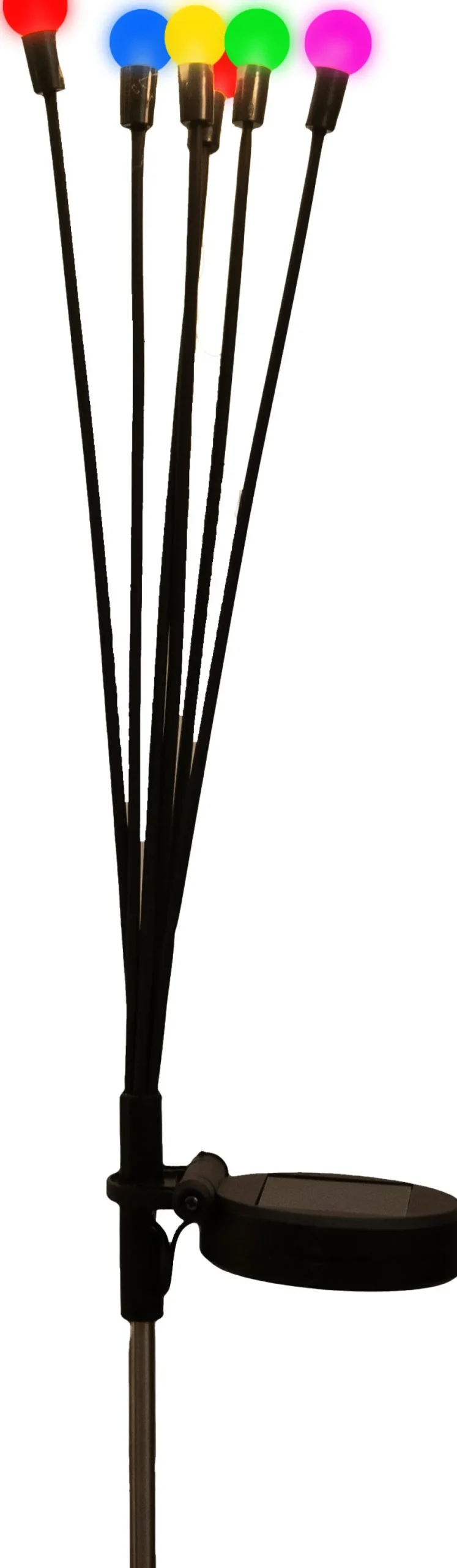 Intratuin Anna's Collection Solarstecker Fireflies schwarz 6,5 x 5 x 38,5 cm multi| Gartenstecker|Solar Gartenleuchten