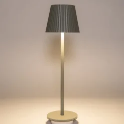 Intratuin Anna's Collection Tischlampe Ribbel grün D 11 H 36 cm| Tischleuchten