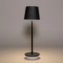 Intratuin Anna's Collection Tischlampe Ribbel schwarz D 9 H 27 cm| Tischleuchten