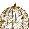 Intratuin Anna's Collection Weihnachtsanhänger Kugel mit Beleuchtung D 18 cm| Weihnachtsdeko Zum Aufhängen