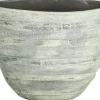 Intratuin Bela Arte Blumentopf Dick 37 x 15,5 x 27 cm Zement Streifen| Blumentöpfe|Blumentöpfe & Pflanzgefäße