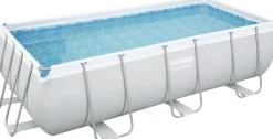 Intratuin Bestway Stahlrahmen-Pool Power Steel rechteckig 404 x 201 x 100 cm| Pools & Planschbecken