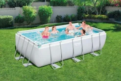 Intratuin Bestway Stahlrahmen-Pool Power Steel rechteckig 404 x 201 x 100 cm| Pools & Planschbecken