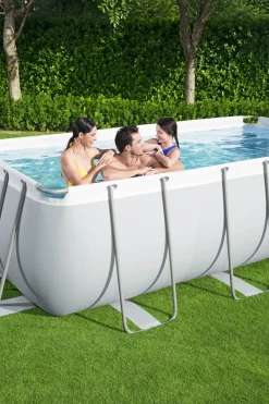 Intratuin Bestway Stahlrahmen-Pool Power Steel rechteckig 404 x 201 x 100 cm| Pools & Planschbecken