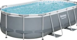 Intratuin Bestway Stahlrahmen-Pool Power Steel oval 427 x 250 x 100 cm| Pools & Planschbecken
