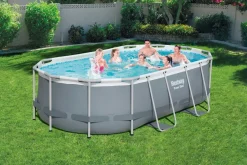 Intratuin Bestway Stahlrahmen-Pool Power Steel oval 427 x 250 x 100 cm| Pools & Planschbecken