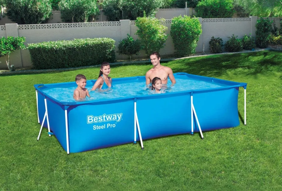 Intratuin Bestway Stahlrahmen-Pool Passaat rechteckig 300 x 201 x 66| Pools & Planschbecken