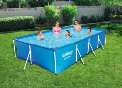 Intratuin Bestway Stahlrahmen-Pool rechteckig 400 x 211 x 81 cm| Pools & Planschbecken