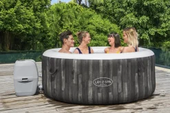 Intratuin Bestway Whirlpool aufblasbar Lay-Z-Spa Bahama rund braun D 180 H 66 cm| Pools & Planschbecken