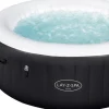 Intratuin Bestway Whirlpool aufblasbar Lay-Z-Spa Miami 2 rund schwarz D 180 H 66 cm| Pools & Planschbecken