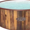 Intratuin Bestway Whirlpool aufblasbar Lay-Z-Spa Helsinki rund braun D 180 H 66 cm| Pools & Planschbecken