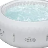 Intratuin Bestway Whirlpool aufblasbar Lay-Z-Spa Paris rund grau D 196 H 66 cm| Pools & Planschbecken