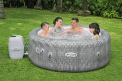 Intratuin Bestway Whirlpool aufblasbar Lay-Z-Spa Honolulu rund grau D 196 H 71 cm| Pools & Planschbecken
