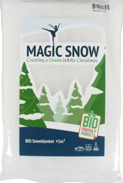 Intratuin Bio Snow Kunstschnee-Decke biologisch abbaubar 100 x 100 cm| Tischwäsche|Tischdecken