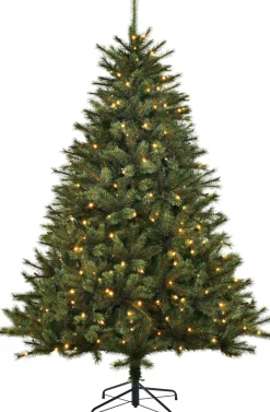 Intratuin Black Box Künstlicher Weihnachtsbaum Jade H 155 cm mit 180 LEDs warmweiß| Künstliche Weihnachtsbäume