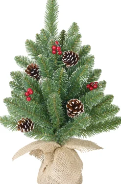 Intratuin Black Box Künstlicher Weihnachtsbaum Burlap Creston H 30 cm| Künstliche Weihnachtsbäume