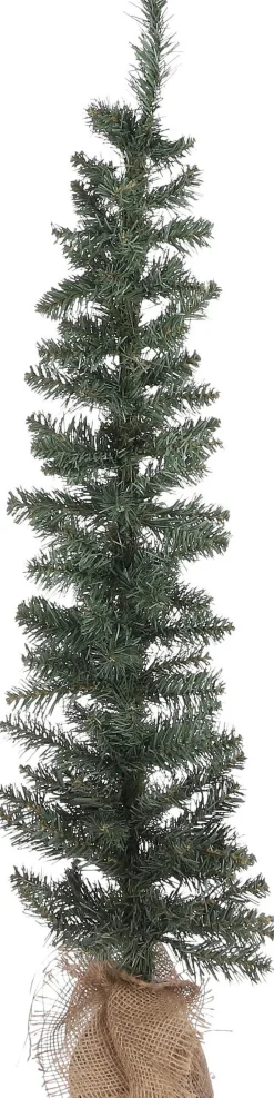 Intratuin Black Box Künstlicher Weihnachtsbaum mit Jute-Fuß D 20 cm H 90 cm| Künstliche Weihnachtsbäume