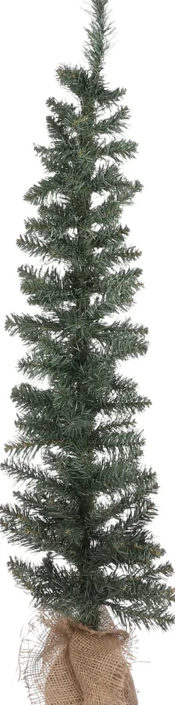 Intratuin Black Box Künstlicher Weihnachtsbaum mit Jute-Fuß D 20 cm H 75 cm| Künstliche Weihnachtsbäume