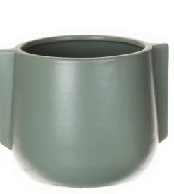 Intratuin Blumentopf Modern grün D 10,3 H 13 cm| Blumentöpfe & Pflanzgefäße|Blumentöpfe