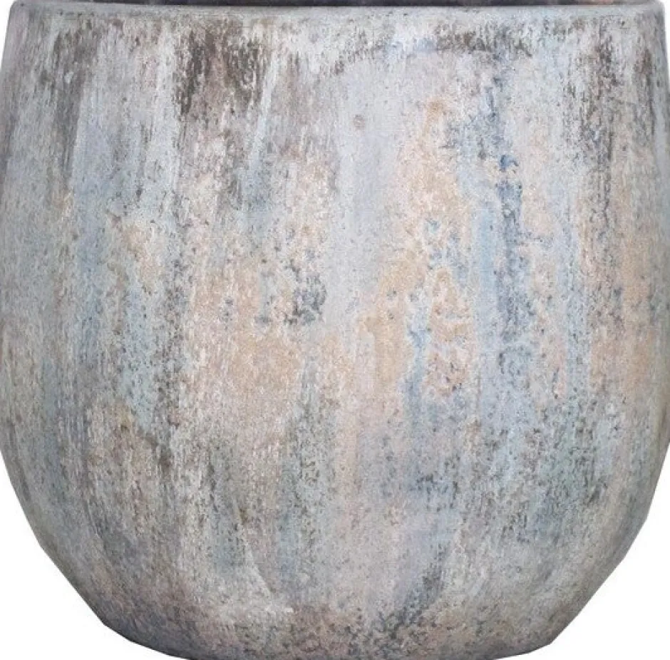 Intratuin Blumentopf Ocean blau D 19 H 17 cm| Blumentöpfe|Blumentöpfe & Pflanzgefäße