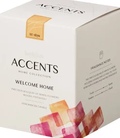 Intratuin Bolsius Duftkerze Accents Welcome Home weiß 33 Std.D 8 H 10 cm| Kerzen Im Glas|Duftkerzen