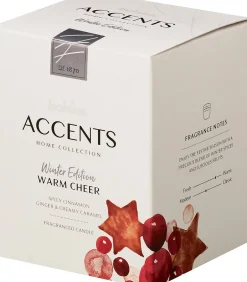 Intratuin Bolsius Duftkerze Accents Warm Cheer weiß 33 Std.D 8 H 10 cm| Kerzen Im Glas|Duftkerzen
