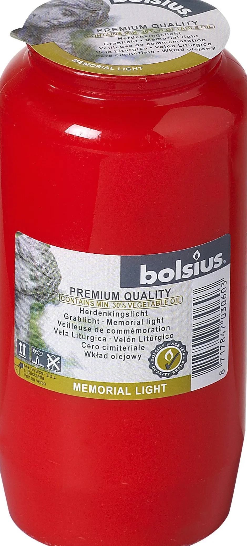 Intratuin Bolsius Grablicht Nr. 7 rot| Grablichter