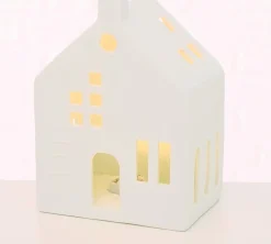 Intratuin Boltze Häuschen Hygga LED weiß 10 x 7,5 x 14 cm| Weihnachtsleuchten