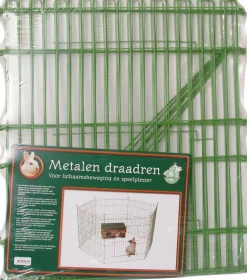 Intratuin Boon Kaninchengehege 6 Panele grün 60 x 67 cm| Kaninchengehege