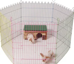 Intratuin Boon Kaninchengehege 6 Panele multi 60 x 67 cm| Kaninchengehege