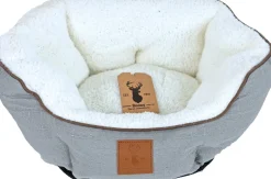 Intratuin Boony Est 1941 Katzenkorb 40 x 35 x 14 cm grau| Katzenbetten & -Körbe