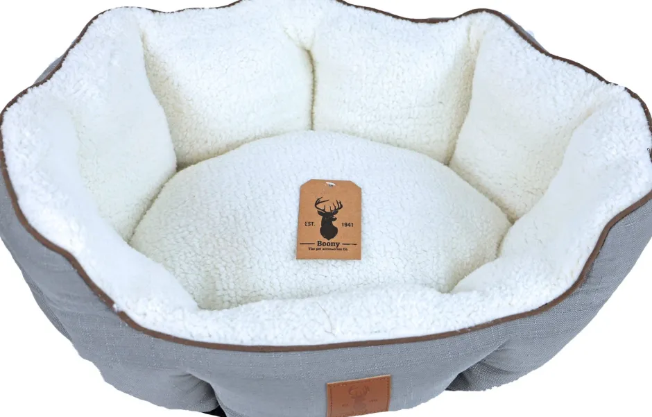 Intratuin Boony Est 1941 Katzenkorb 60 x 50 x 20 cm grau| Katzenbetten & -Körbe