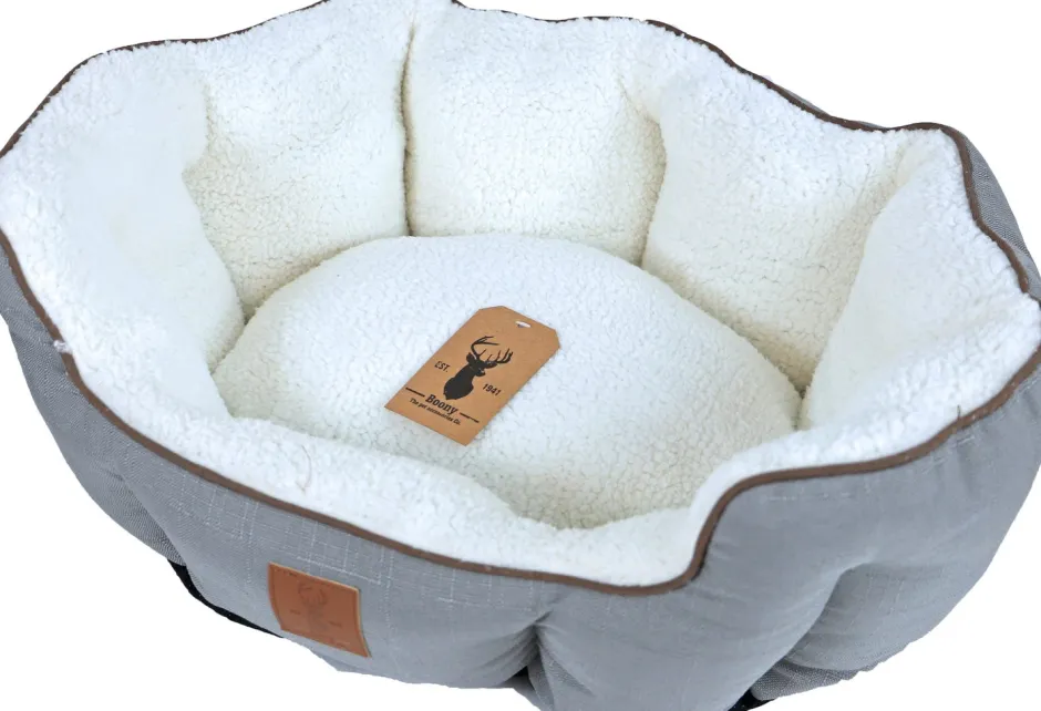 Intratuin Boony Est 1941 Katzenkorb 60 x 50 x 20 cm grau| Katzenbetten & -Körbe