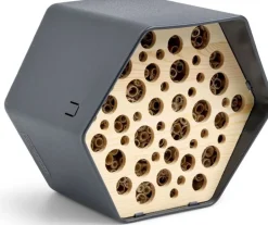 Intratuin Capi Europe Bienenhotel Hive anthrazit 19 x 22 x 20 cm| Insektenhotels