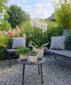 Intratuin Capi Europe Blumentopf Groove beige D 13 H 12 cm| Blumentöpfe & Pflanzgefäße|Blumentöpfe